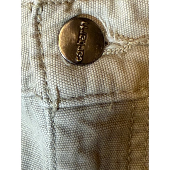 Carhartt Relaxed Fit Cargo Shorts Tan Canvas Men's Size 38 - Picture 4 of 7